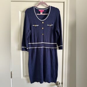 Lilly Pulitzer Navy Blue Knit Dress